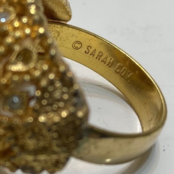 Vintage Sarah Cov Adjustable Cluster Ring - Picture 3 of 6